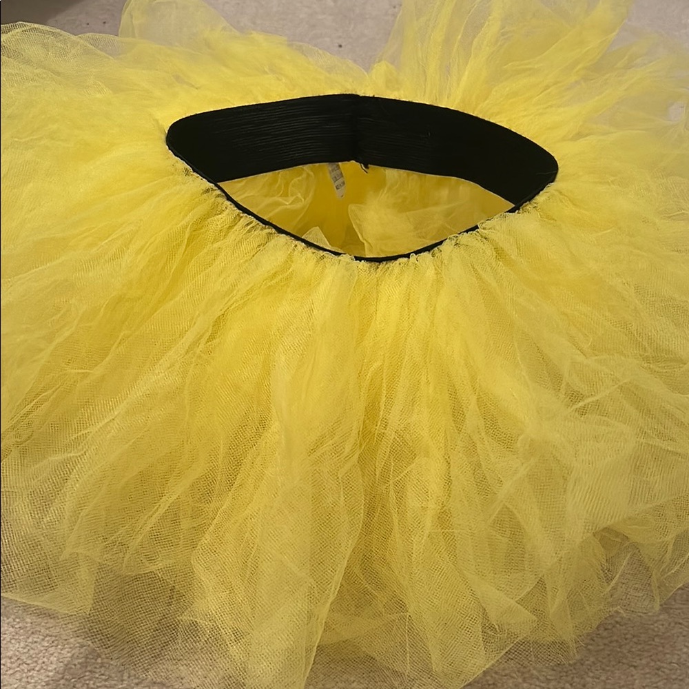 Yellow Tulle Tutu Skirt